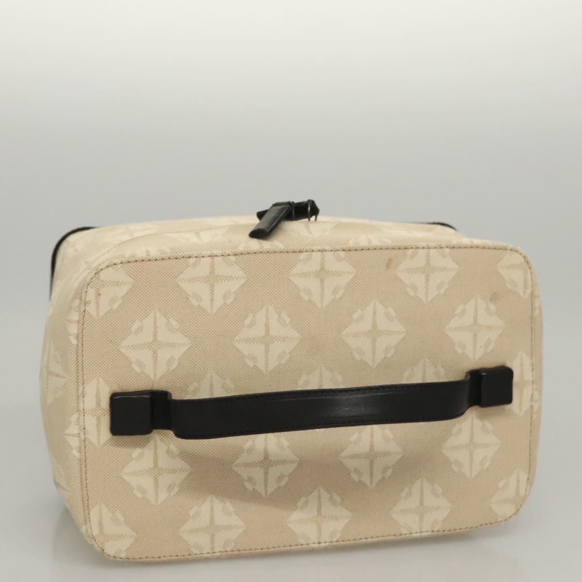 BOTTEGA VENETA Vanity Cosmetic Pouch Canvas Beige Auth bs23916