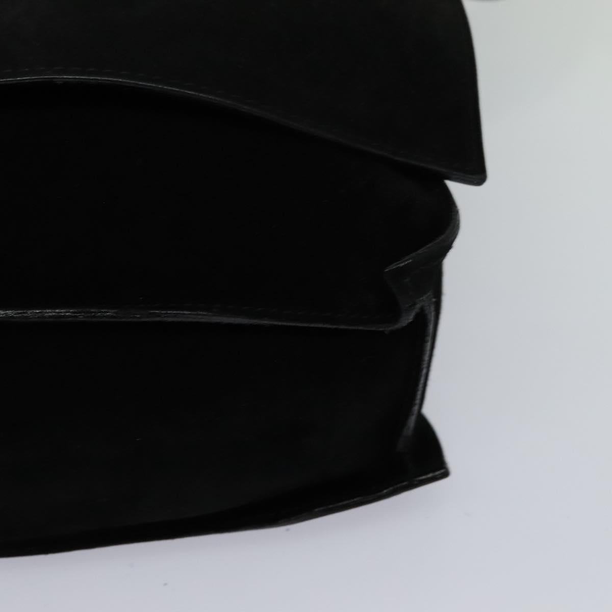 GUCCI Shoulder Bag Suede Black 001 2040 1933 Auth bs23923