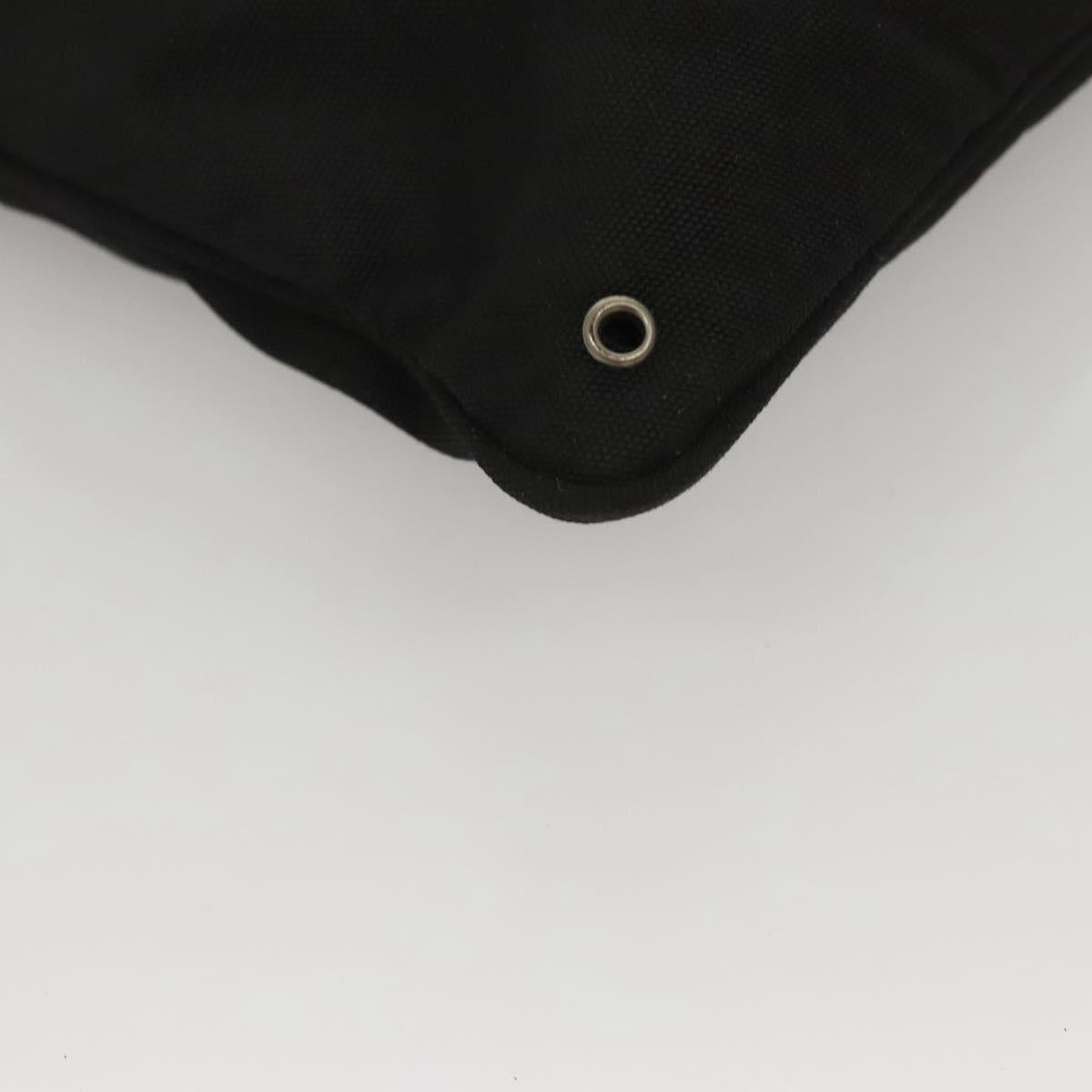 GUCCI Shoulder Bag Canvas Black Auth bs23933