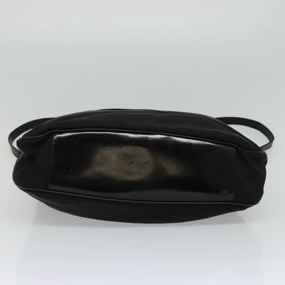GUCCI Bamboo Hand Bag Nylon 2way Black 001 2128 1577 Auth bs23939