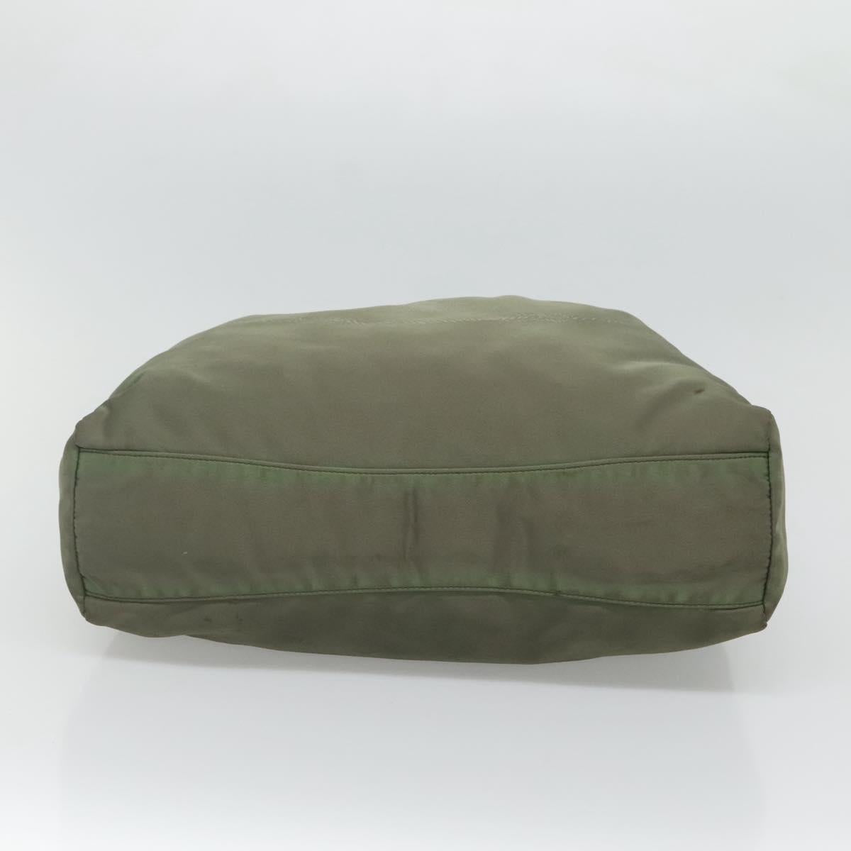 PRADA Shoulder Bag Nylon Khaki Auth bs23949