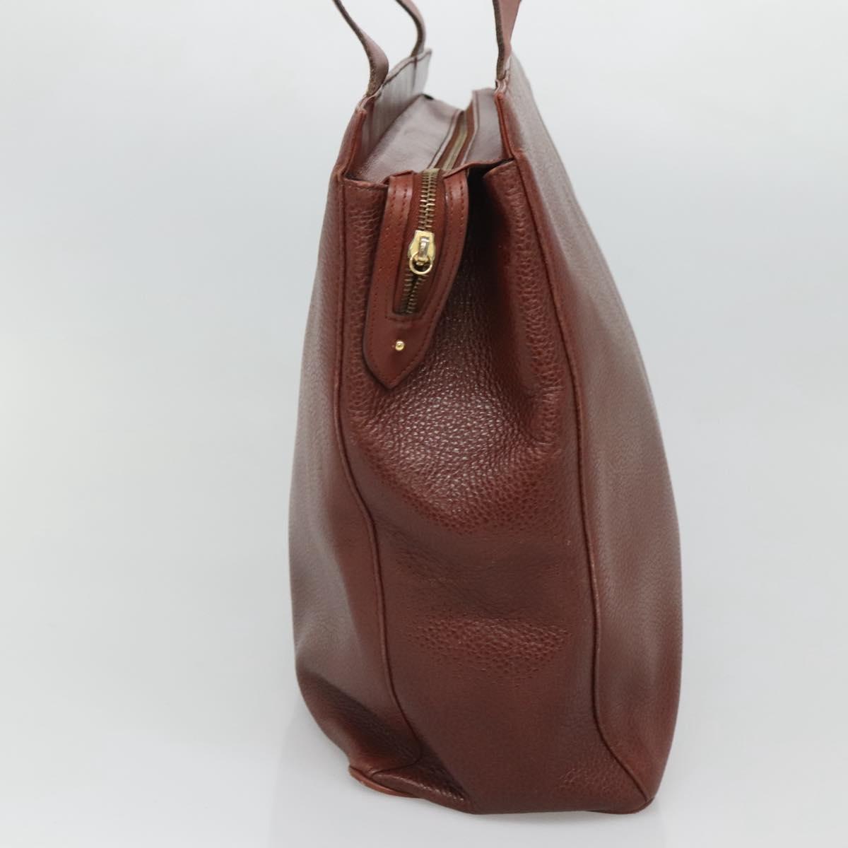 Salvatore Ferragamo Shoulder Bag Leather Brown Auth bs23965