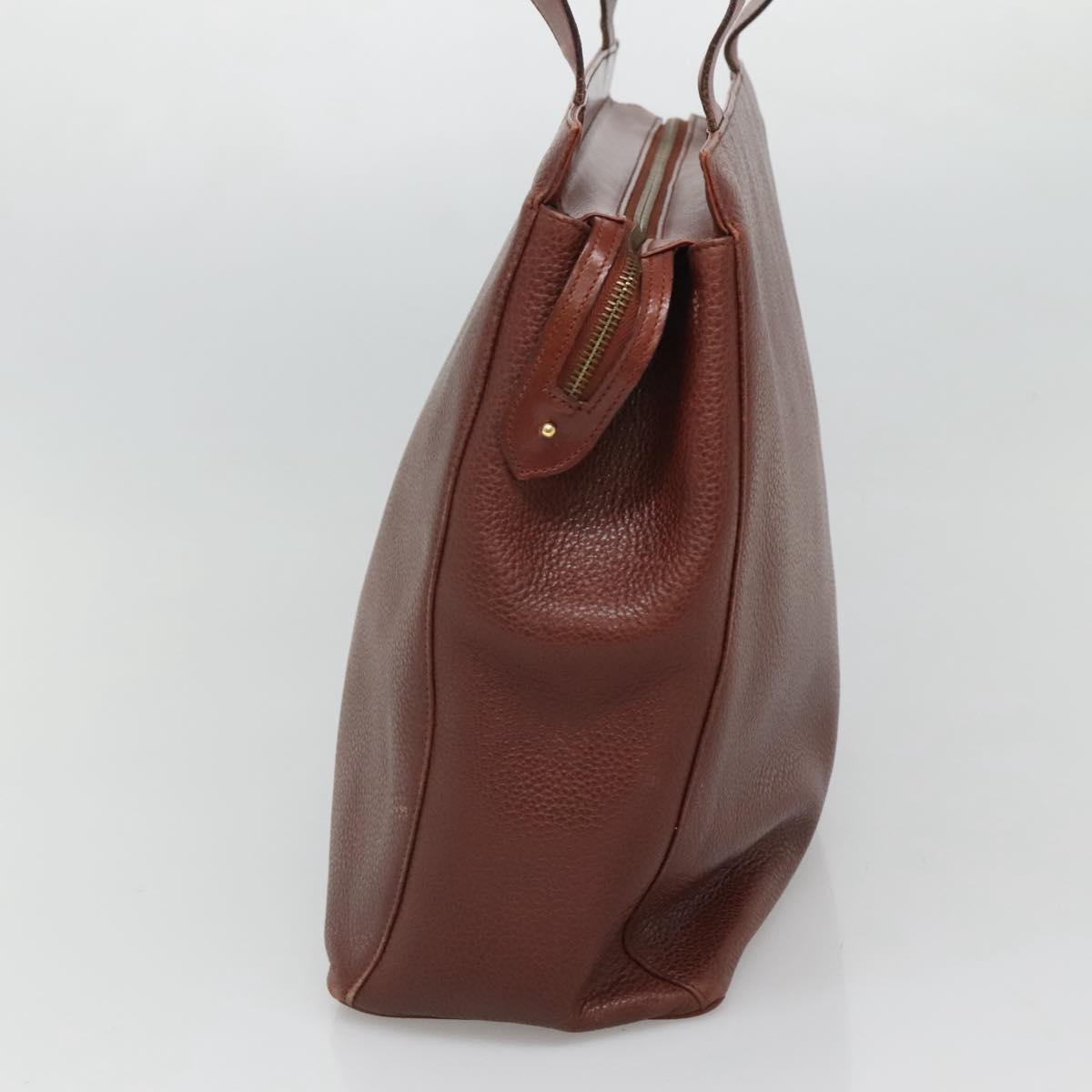 Salvatore Ferragamo Shoulder Bag Leather Brown Auth bs23965