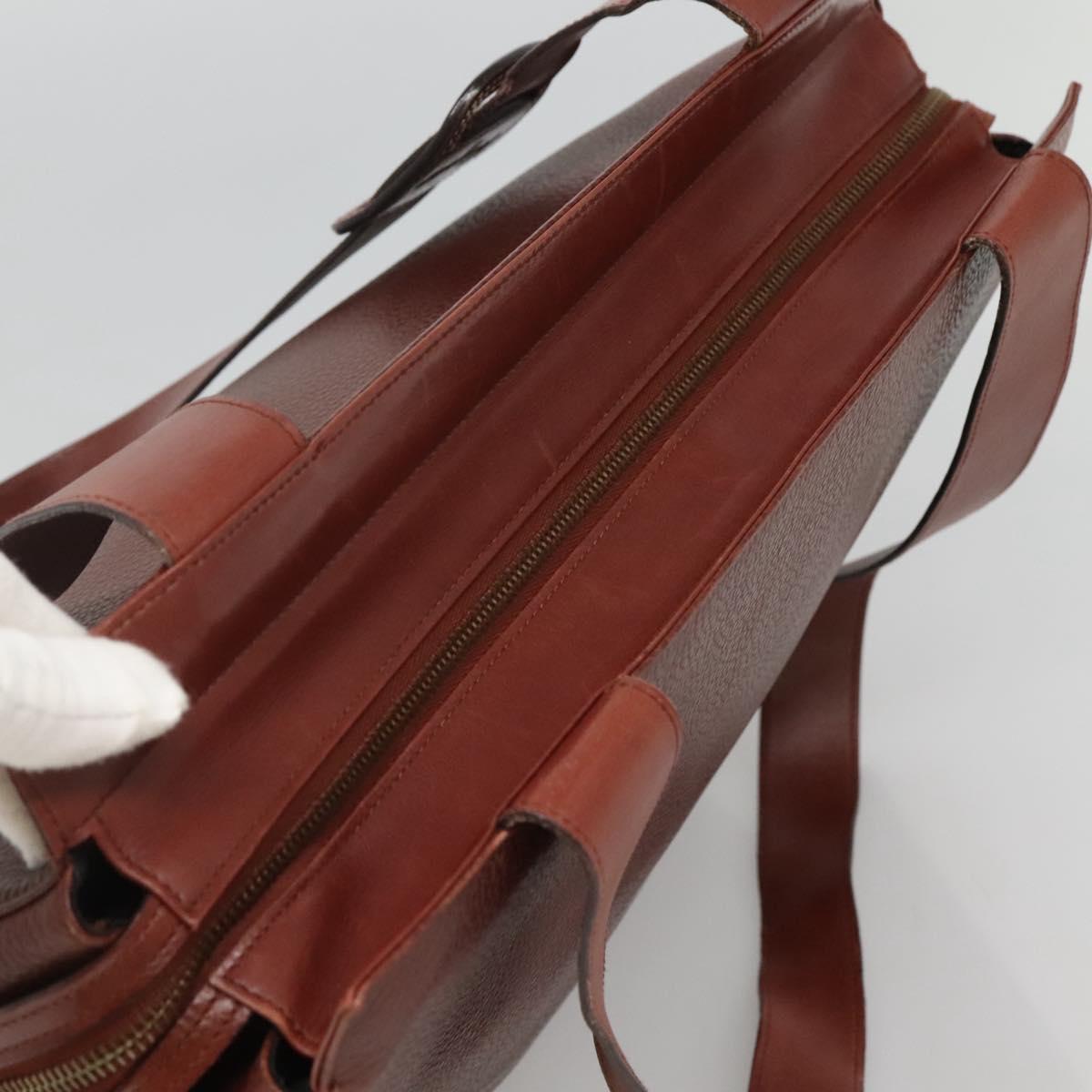 Salvatore Ferragamo Shoulder Bag Leather Brown Auth bs23965