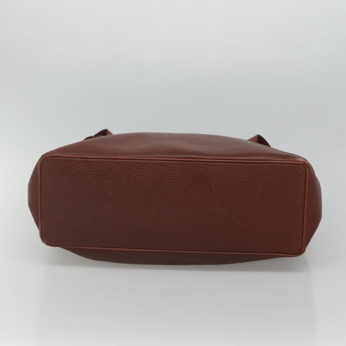 Salvatore Ferragamo Shoulder Bag Leather Brown Auth bs23965