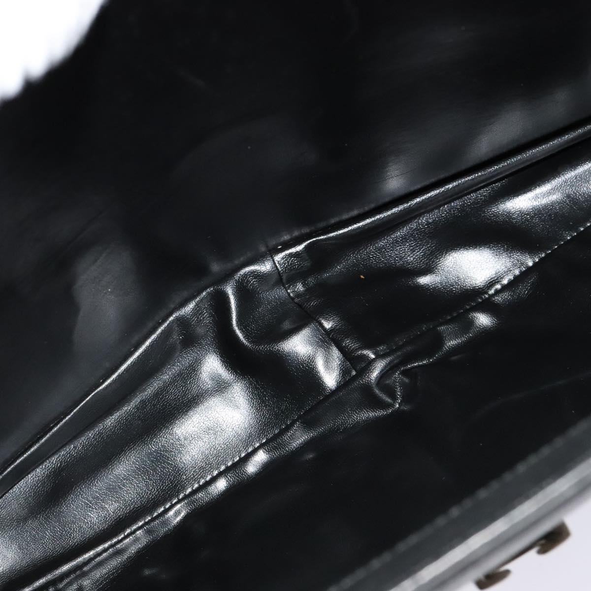 Salvatore Ferragamo Business Bag Leather Black Auth bs23984