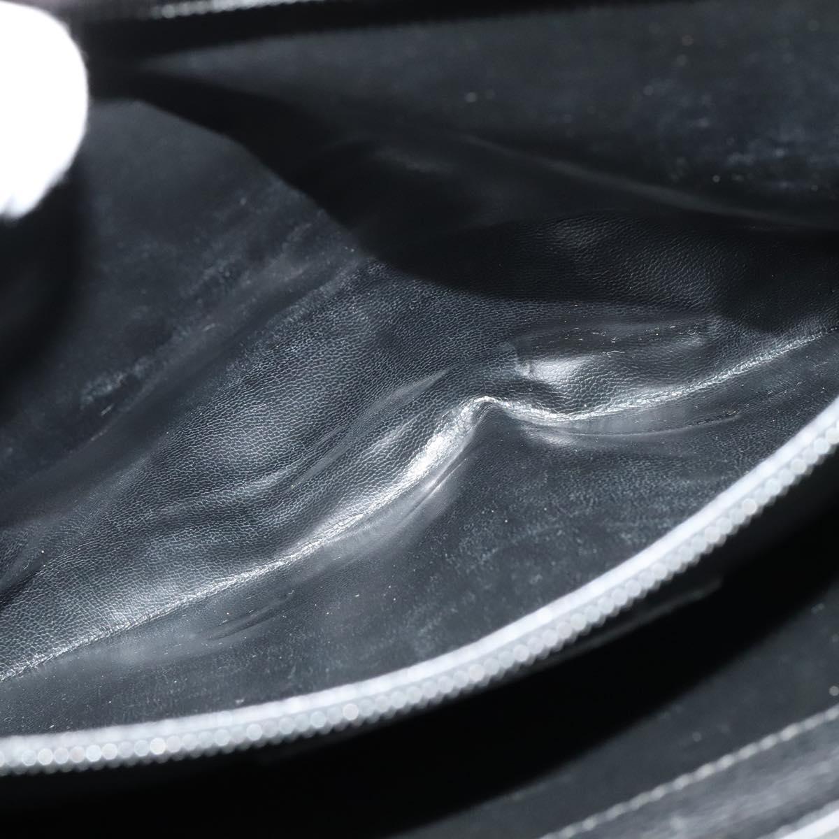 Salvatore Ferragamo Business Bag Leather Black Auth bs23984