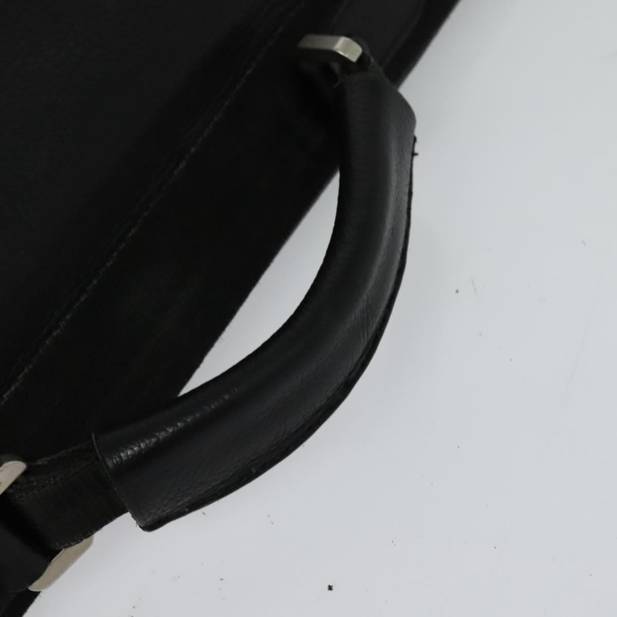 Salvatore Ferragamo Business Bag Leather Black Auth bs23984