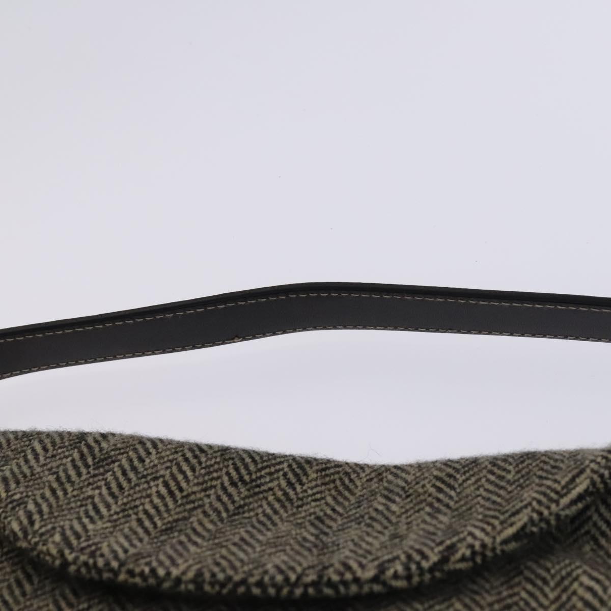 Poro Ralph Lauren Shoulder Bag Wool 2Set Gray Beige Auth bs23987