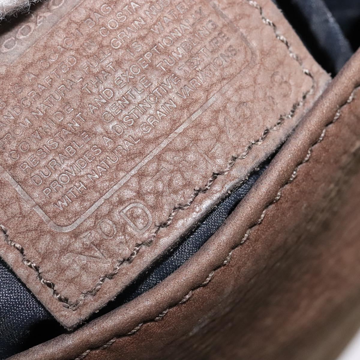 Coach Shoulder Bag Leather Brown Auth bs24024