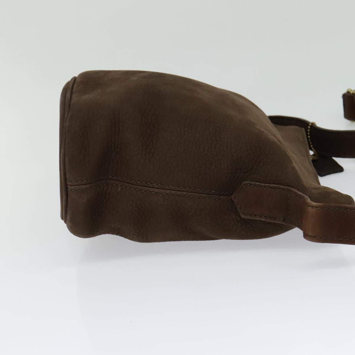 Coach Shoulder Bag Leather Brown Auth bs24024