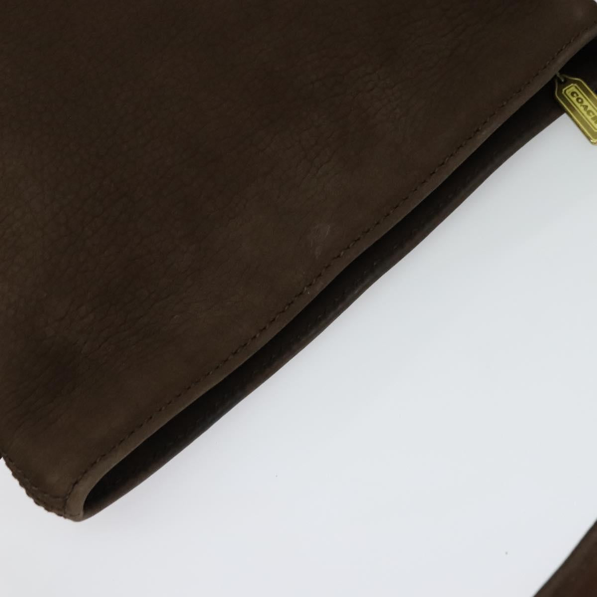 Coach Shoulder Bag Leather Brown Auth bs24024