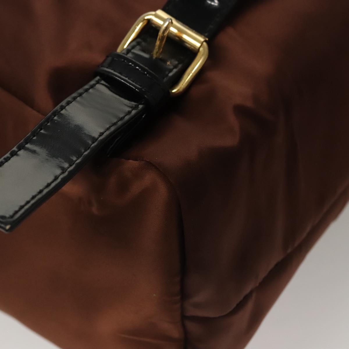 BALENCIAGA Backpack Nylon Brown Auth bs24055