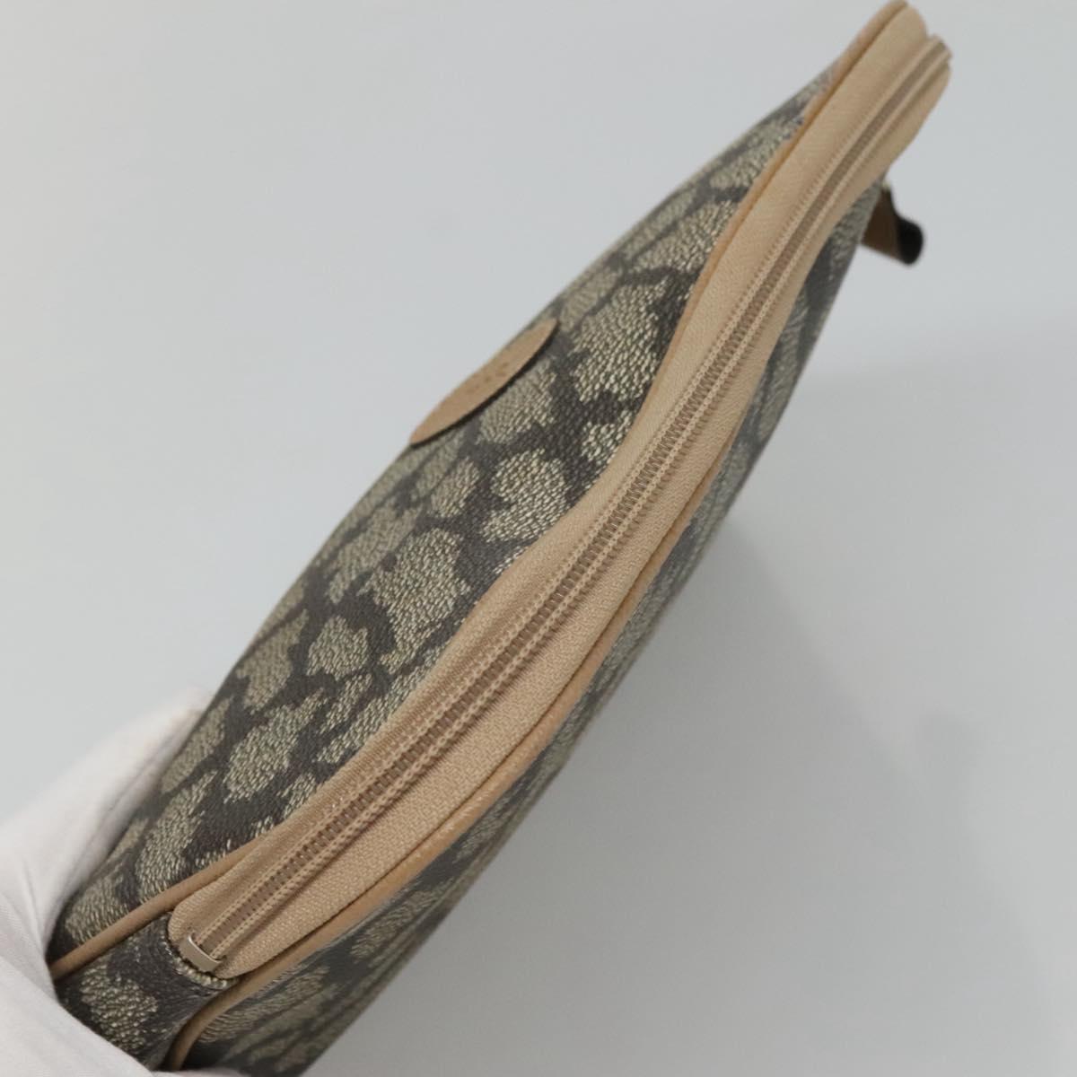 SAINT LAURENT Clutch Bag PVC Gray Auth bs24056