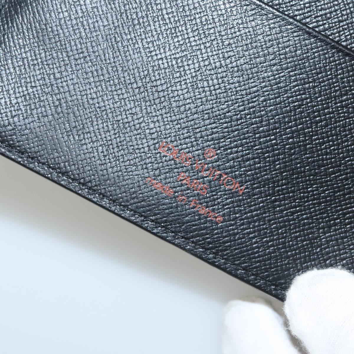 LOUIS VUITTON Epi Agenda MM Day Planner Cover Black R20042 LV Auth bs24082