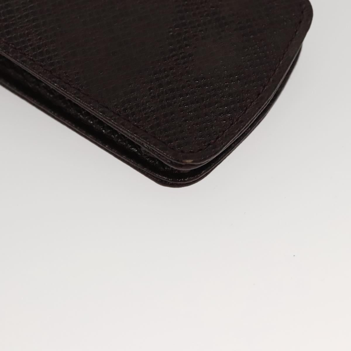 LOUIS VUITTON Taiga Dog Solo Pen Case Acajou LV Auth bs24147