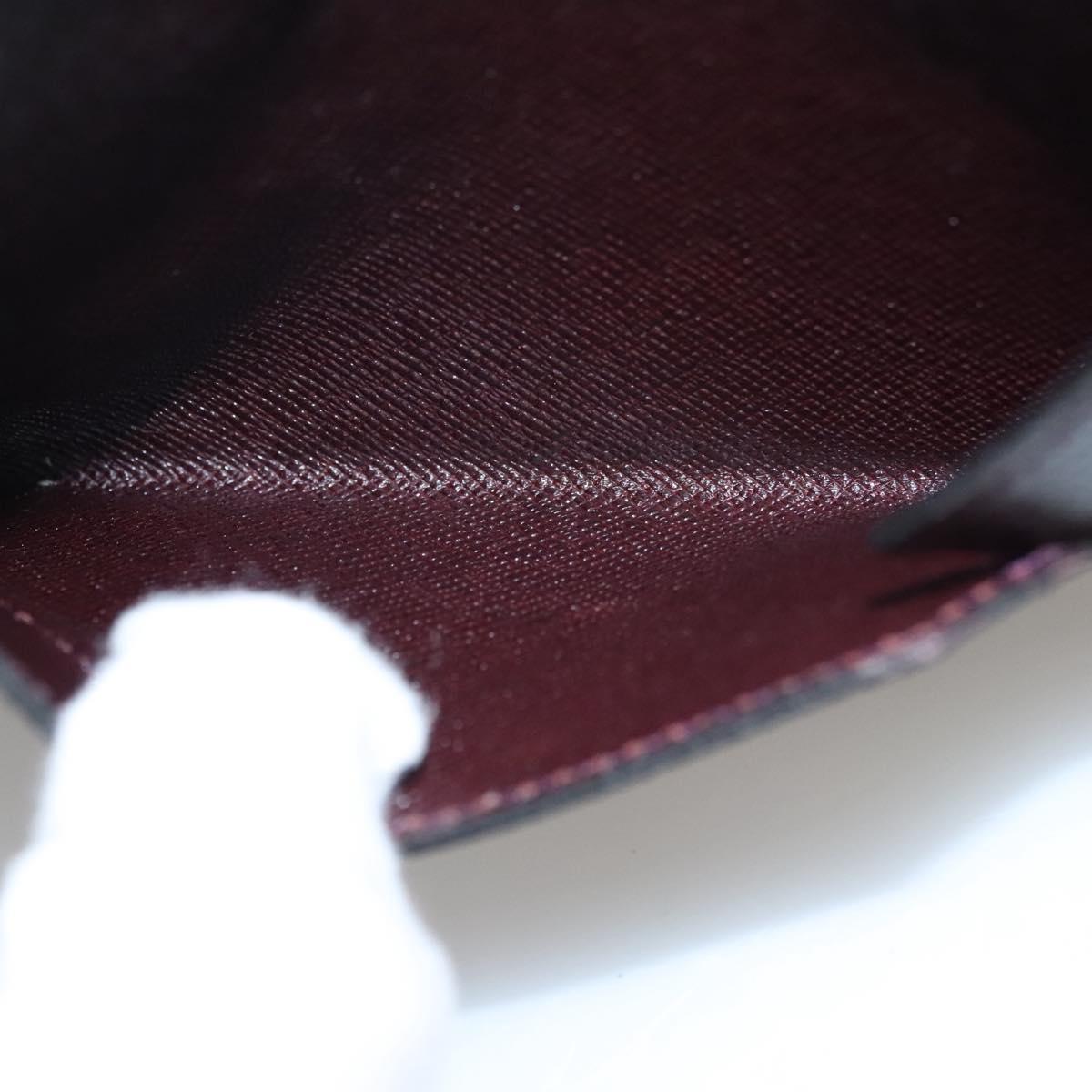 LOUIS VUITTON Taiga Special Edition Letter case Pouch Acajou LV Auth bs24149
