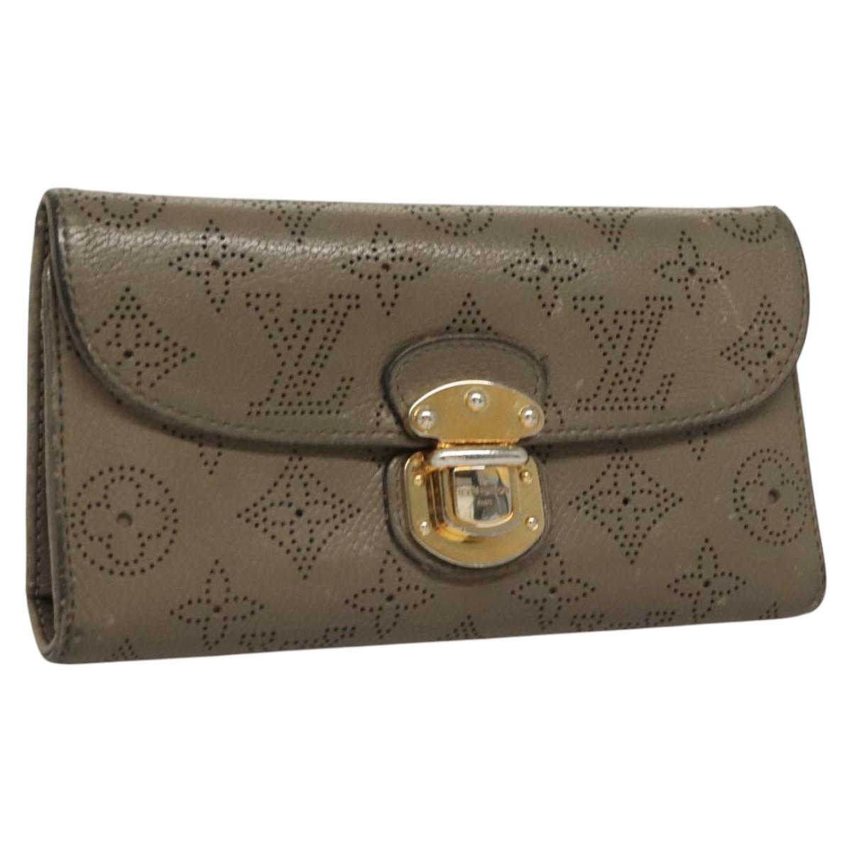LOUIS VUITTON Monogram Mahina Portefeuille Amelia Wallet M93761 LV Auth bs24151