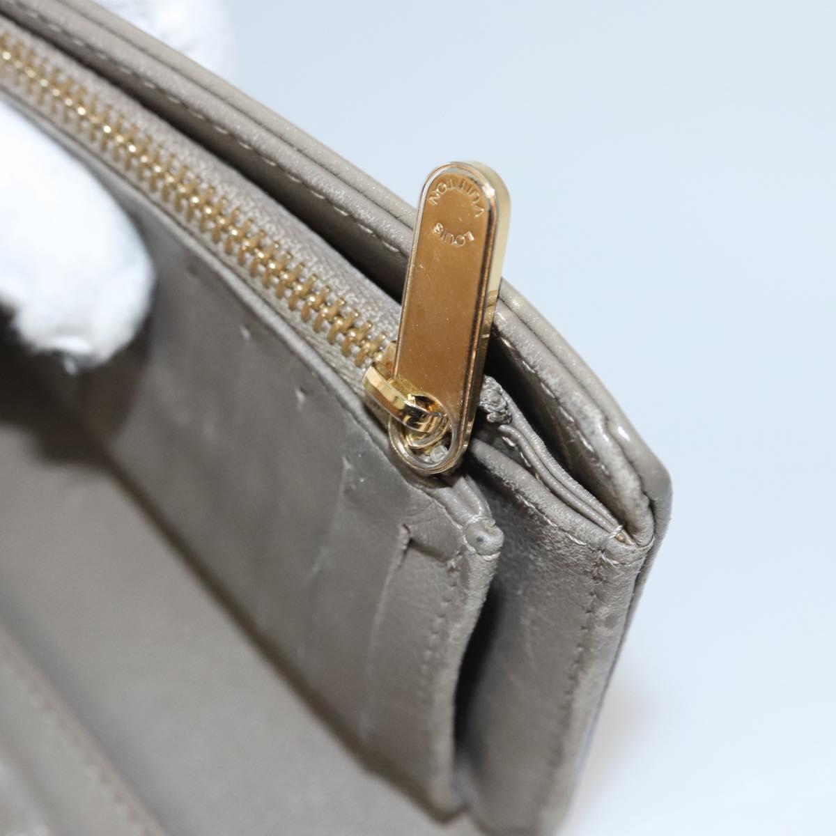 LOUIS VUITTON Monogram Mahina Portefeuille Amelia Wallet M93761 LV Auth bs24151