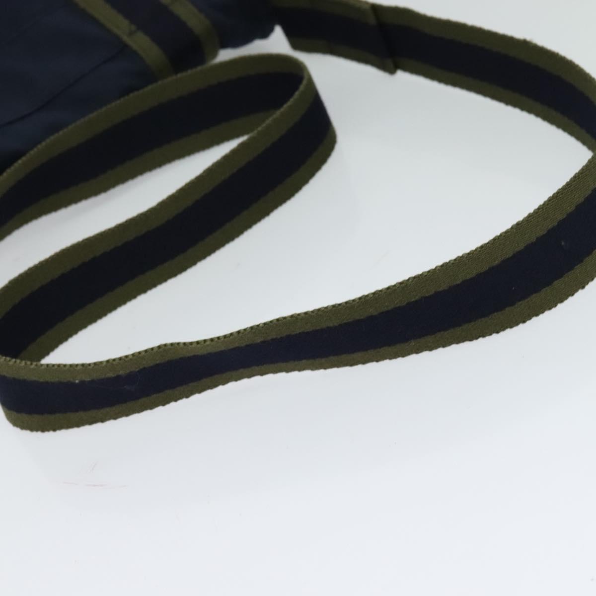 HERMES Fourre Tout Bassas PM Shoulder Bag Canvas Navy Auth bs24154