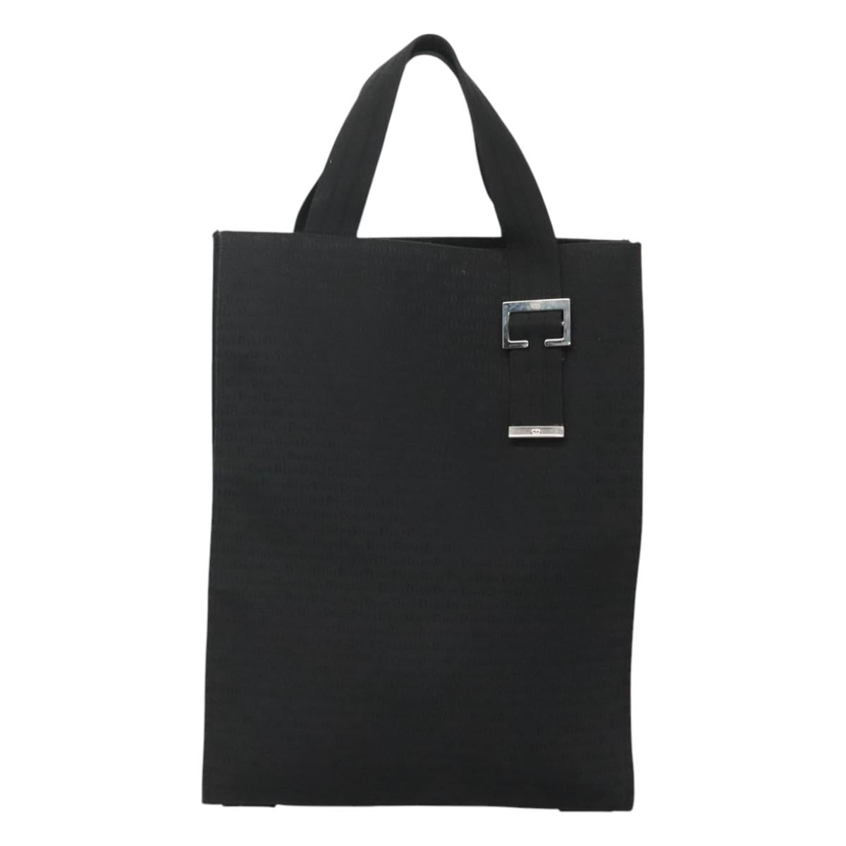 Christian Dior Tote Bag Canvas Black Auth bs24155