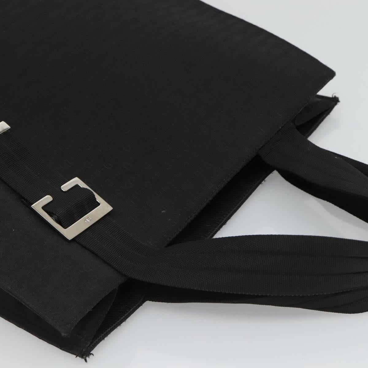 Christian Dior Tote Bag Canvas Black Auth bs24155