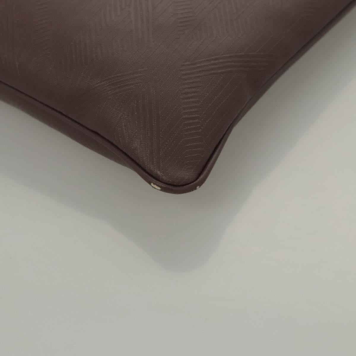 Christian Dior Pouch PVC Leather Purple Auth bs24156