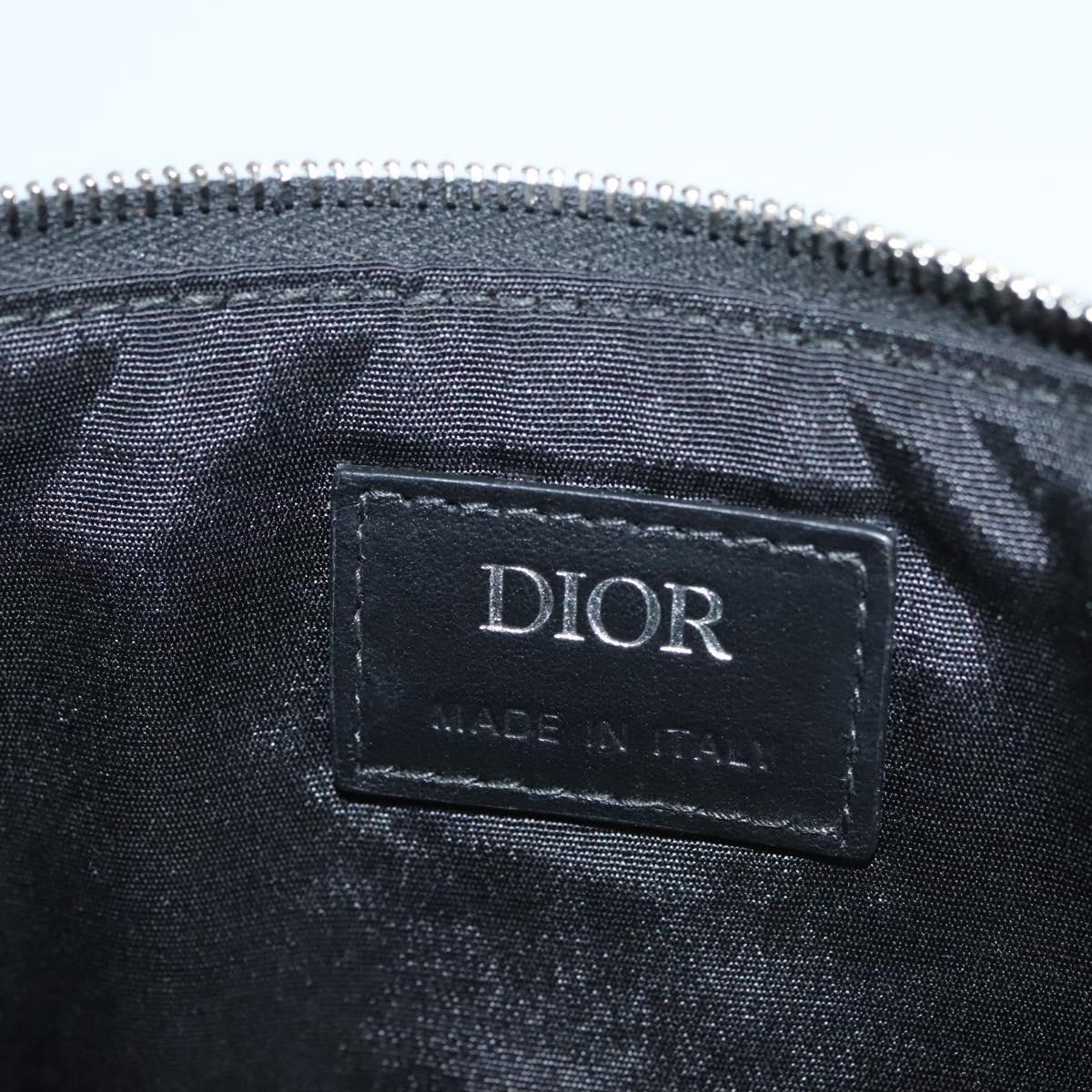 Christian Dior Pouch PVC Leather Purple Auth bs24156