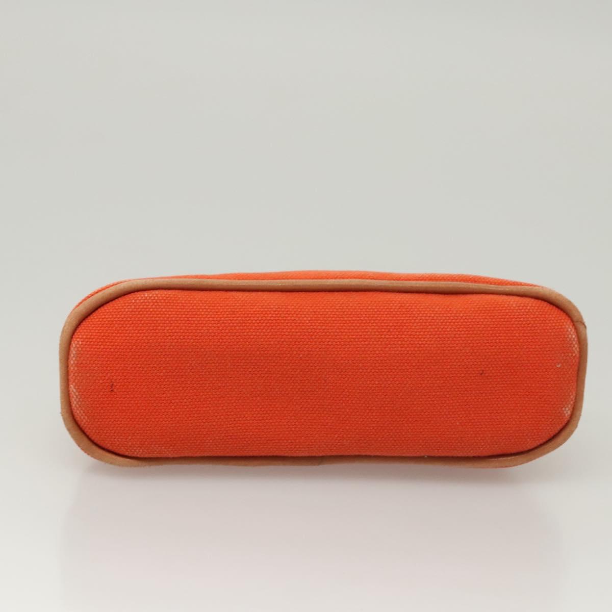 HERMES Bolide Pouch Canvas 2Set Orange Brown Auth bs24160