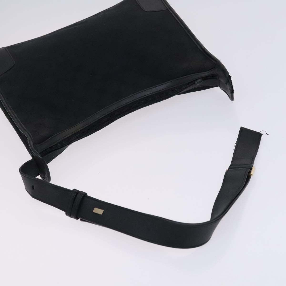 GUCCI GG Canvas Shoulder Bag Patent leather 5Set Black Auth bs24165