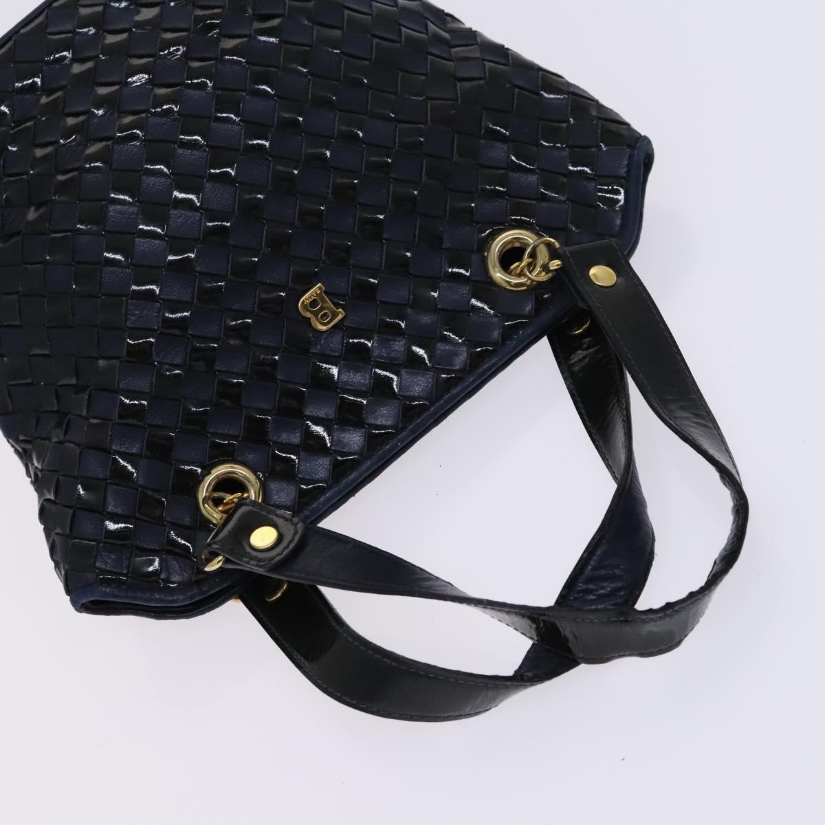 BALLY Shoulder Bag Canvas Leather 5Set Beige Brown Navy Auth bs24168