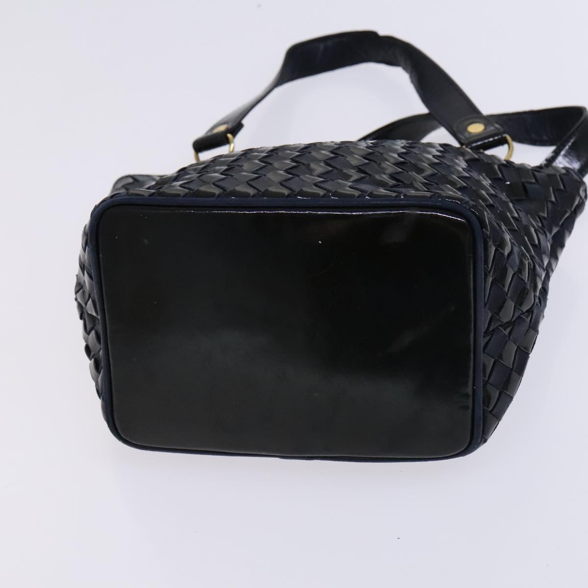 BALLY Shoulder Bag Canvas Leather 5Set Beige Brown Navy Auth bs24168