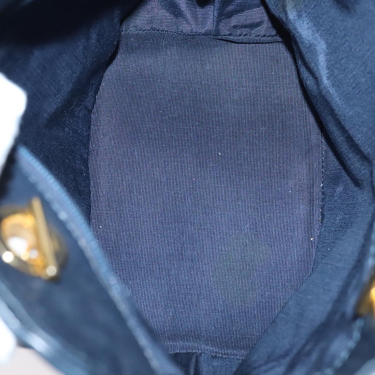 BALLY Shoulder Bag Canvas Leather 5Set Beige Brown Navy Auth bs24168