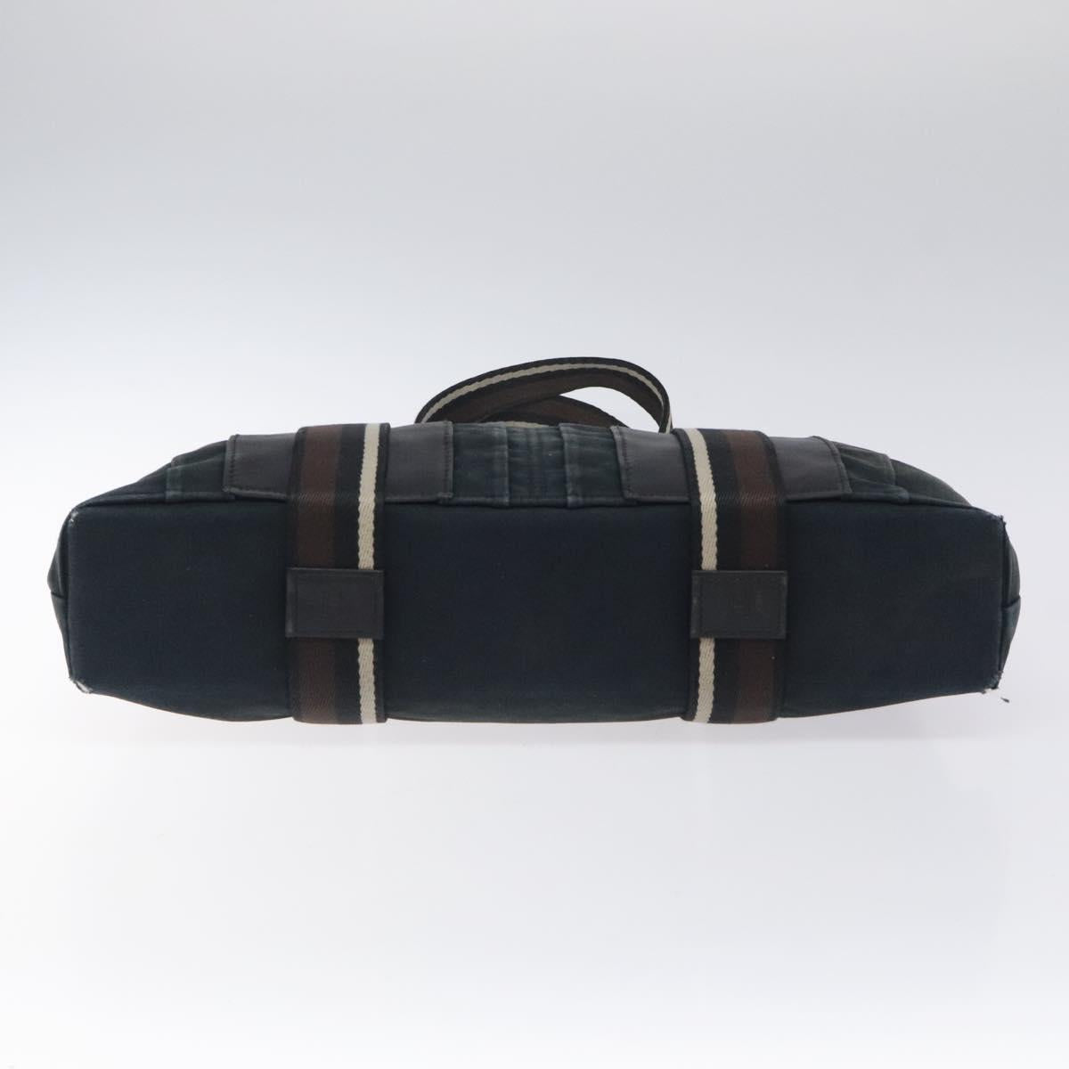 HERMES Troca Horizontal MM Tote Bag Canvas Black Auth bs24178