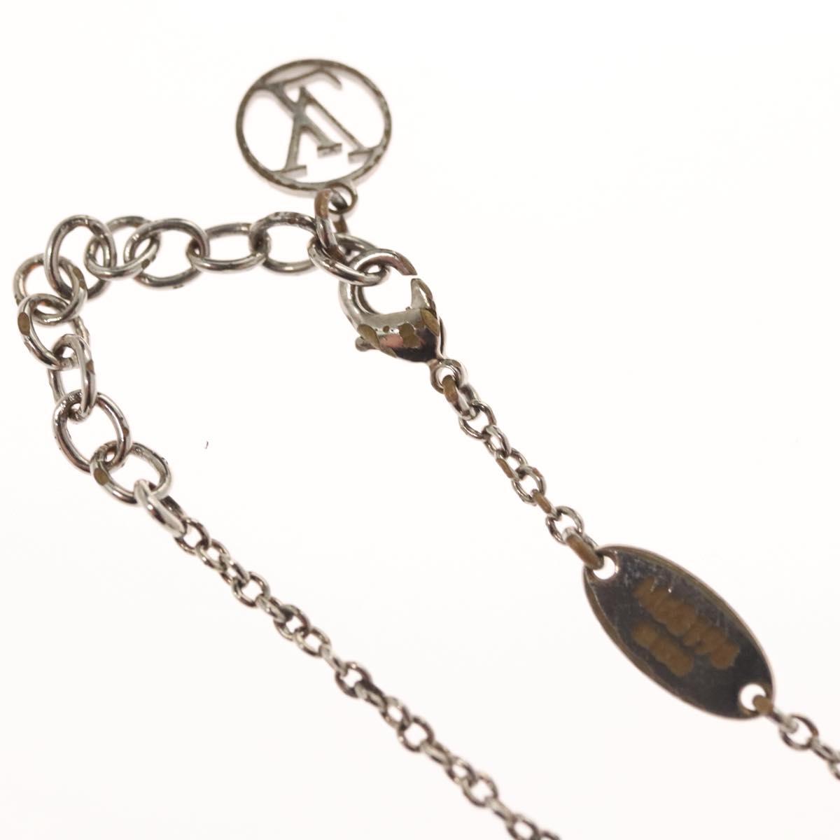 LOUIS VUITTON Essential V Bracelet metal Silver M63198 LV Auth bs24242