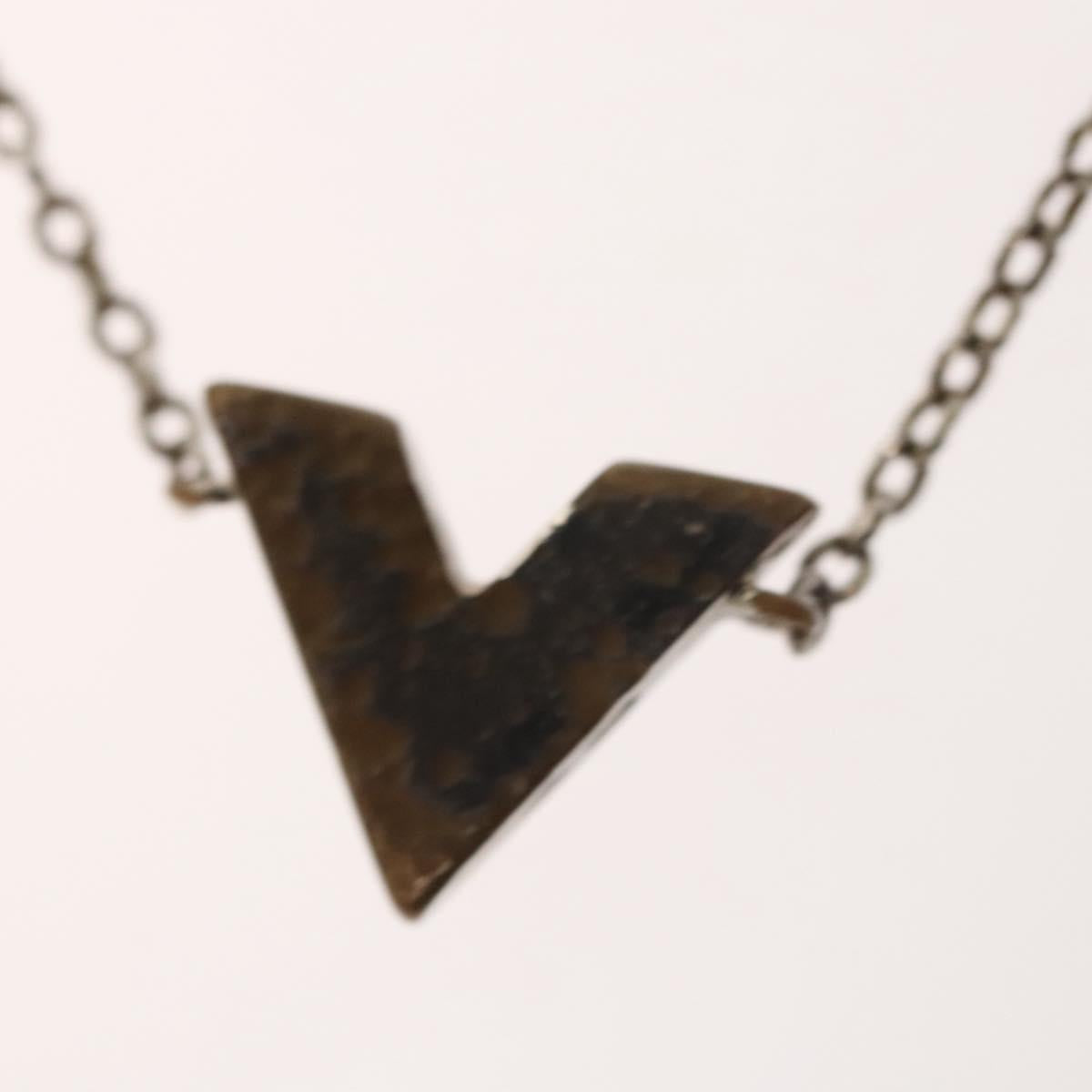 LOUIS VUITTON Essential V Bracelet metal Silver M63198 LV Auth bs24242