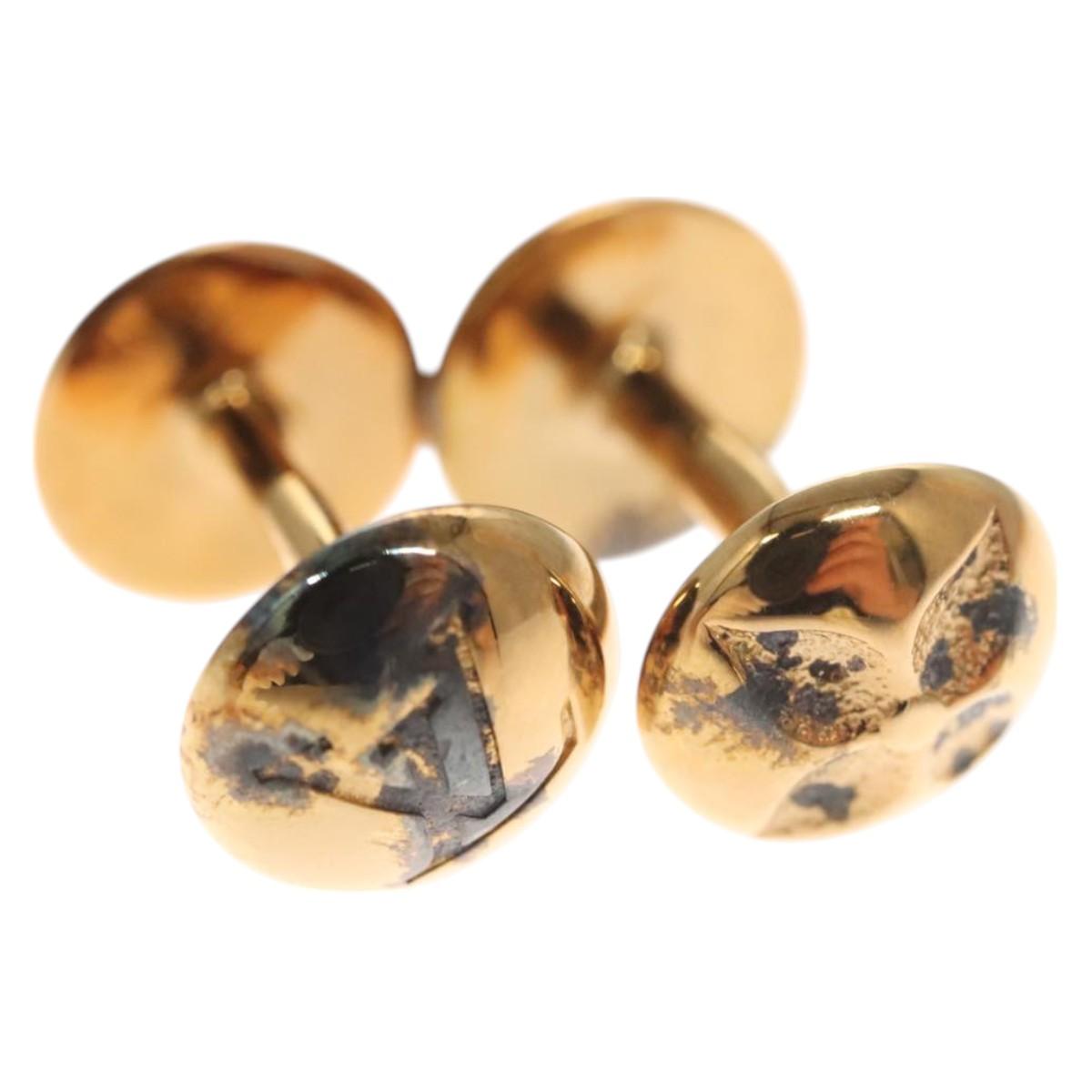 LOUIS VUITTON Bouton De Man Chette Motif Cufflinks Cuffs M30976 LV Auth bs24243