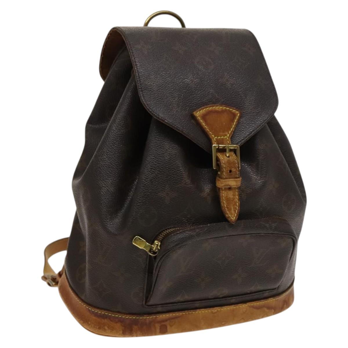 LOUIS VUITTON Monogram Montsouris MM Backpack M51136 LV Auth bs24247