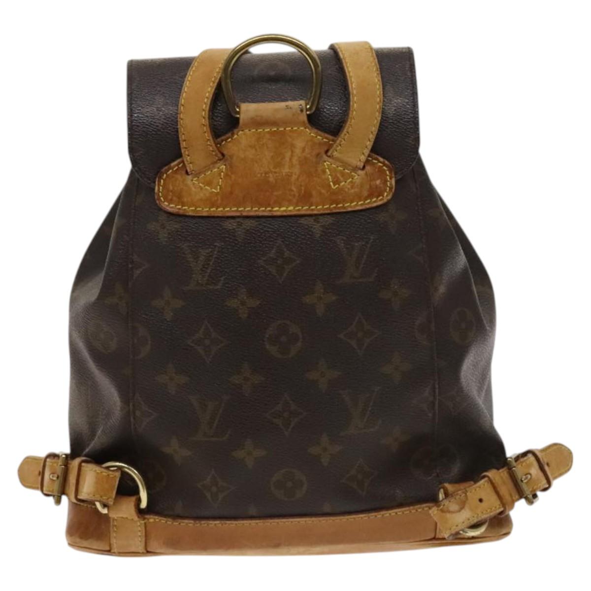 LOUIS VUITTON Monogram Montsouris MM Backpack M51136 LV Auth bs24247