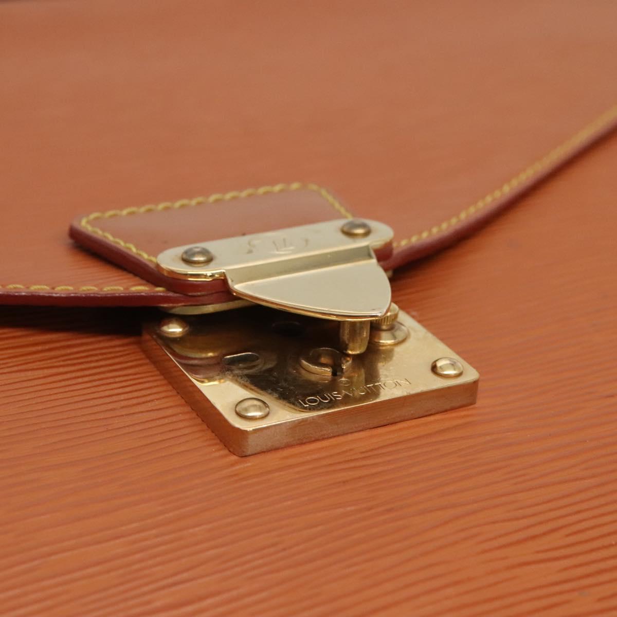 LOUIS VUITTON Epi Serviette Conseiller Zipangu Gold M54428 LV Auth bs24256
