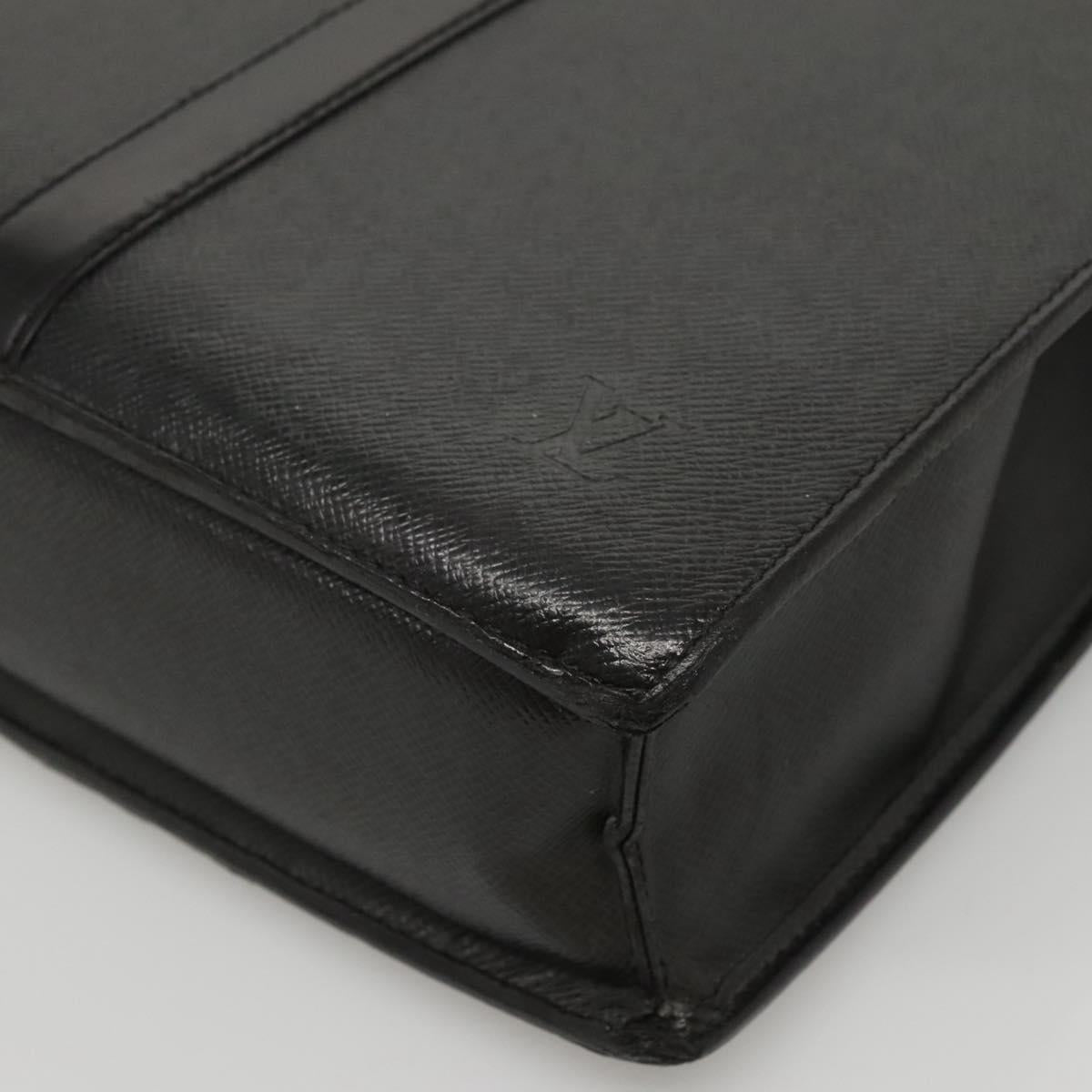 LOUIS VUITTON Taiga Porte Documents Rozan Bag Ardoise M30052 LV Auth bs24257