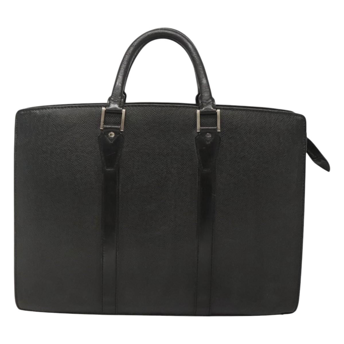 LOUIS VUITTON Taiga Porte Documents Rozan Bag Ardoise M30052 LV Auth bs24257