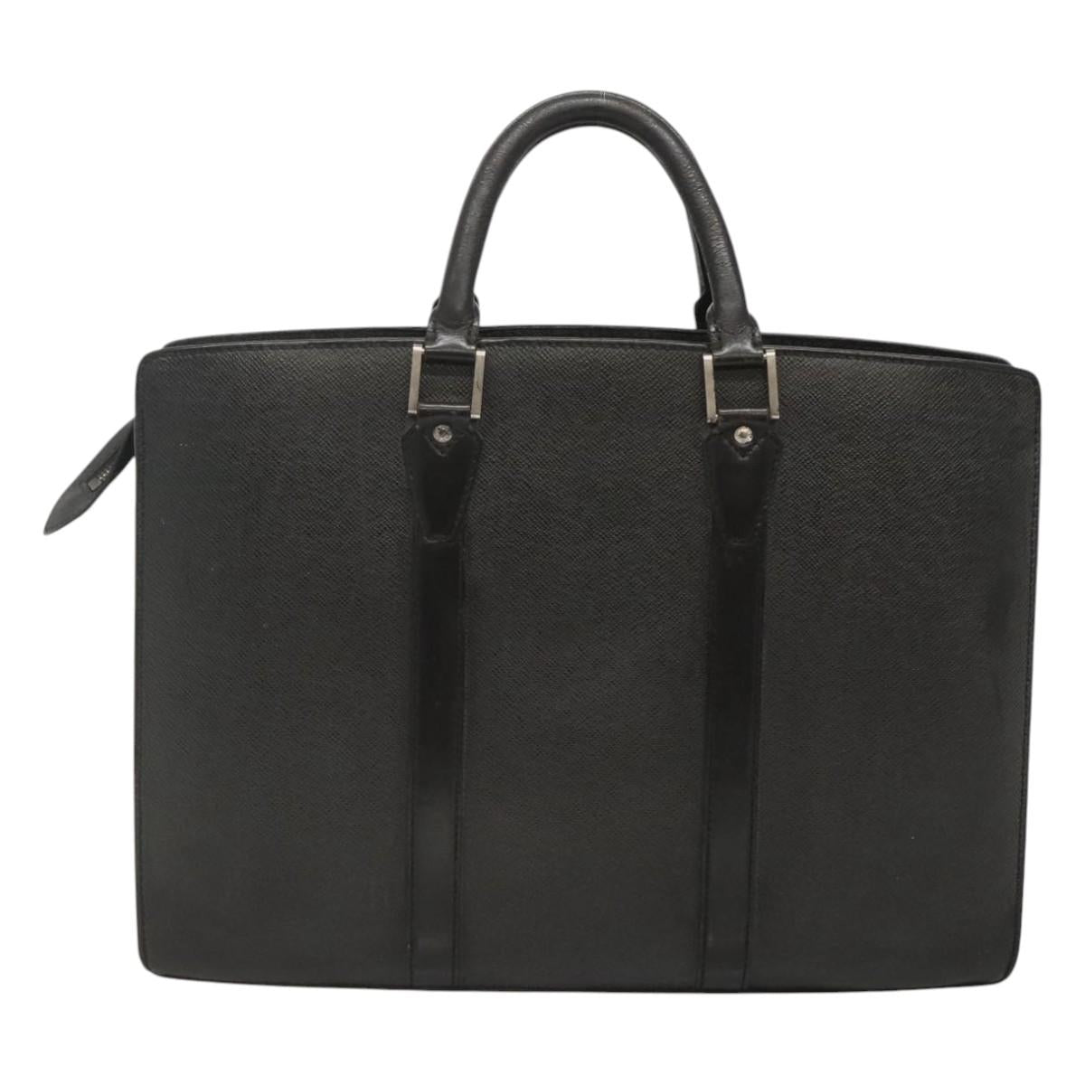 LOUIS VUITTON Taiga Porte Documents Rozan Bag Ardoise M30052 LV Auth bs24257