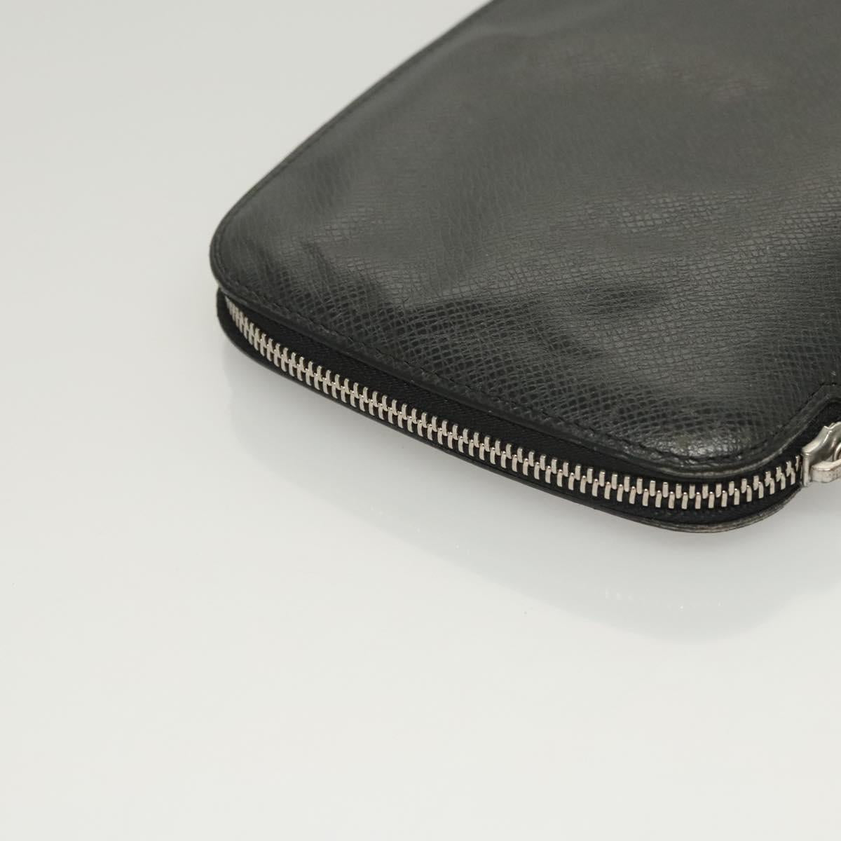 LOUIS VUITTON Taiga Organizer Atoll Travel Case Ardoise M30652 LV Auth bs24260