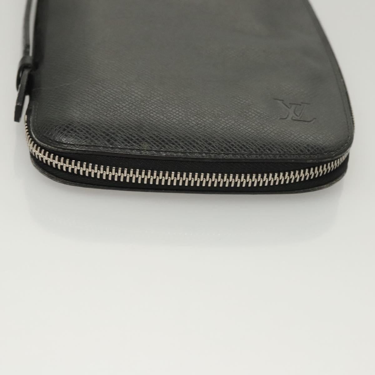 LOUIS VUITTON Taiga Organizer Atoll Travel Case Ardoise M30652 LV Auth bs24260