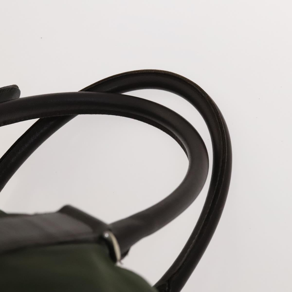 PRADA Boston Bag Nylon Khaki Auth bs24276