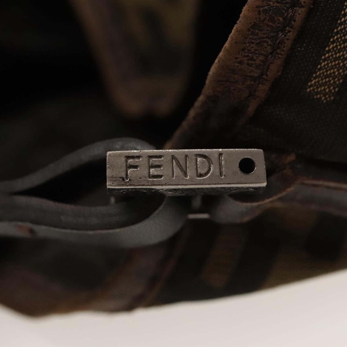 FENDI Zucca Canvas Tote Bag Brown Auth bs24286