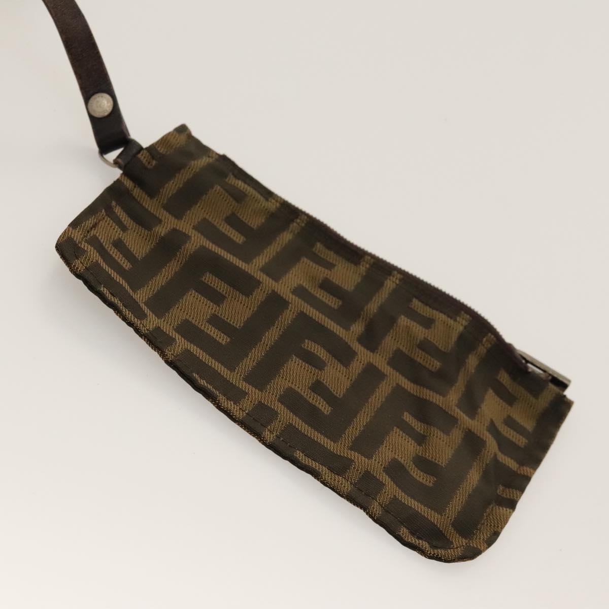 FENDI Zucca Canvas Tote Bag Brown Auth bs24286