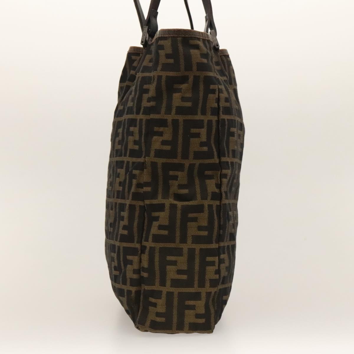 FENDI Zucca Canvas Tote Bag Brown Auth bs24286