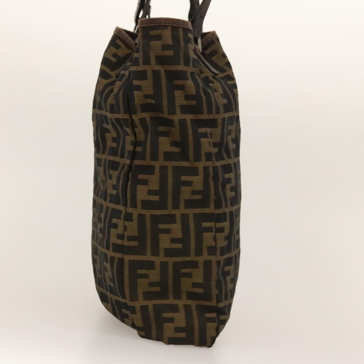 FENDI Zucca Canvas Tote Bag Brown Auth bs24286